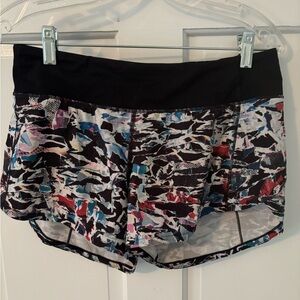 lululemon athletica Multicolor Athletic Shorts with Black Waistband